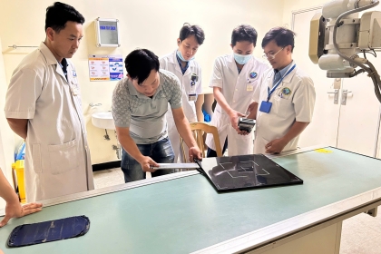 Hoàn thành lắp đặt hệ thống tấm nhận ảnh X-quang KTS tại Bệnh viện Đa khoa Trung ương Quảng Nam